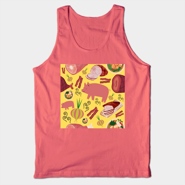 Porky Food Feast Tank Top by GemmasGems